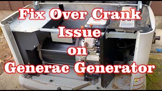 Fix Over Crank issue with Generac Generator [upl. by Sillert]