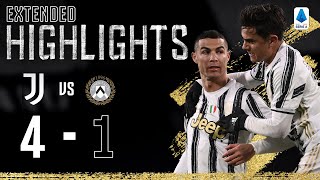 Juventus 41 Udinese  Clinical Finishing from CR7 Dybala amp Chiesa  EXTENDED Highlights [upl. by Spindell]