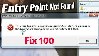 The procedure entry point ucrtbaseterminate could not be located in the dynamic link library apims [upl. by Eerehs]
