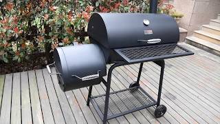 Royal Gourmet® CC1830F BBQ Charcoal Grill with Offset Smoker [upl. by Lavina]