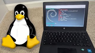 How to run LINUX on your SCHOOL Chromebook Shimboot [upl. by Ariek248]