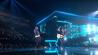 Ed Sheeran – Castle On The Hill amp Shape Of You feat Stormzy Live from the Brit Awards 2017 [upl. by Imotih]