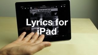 Lyrics for iPad [upl. by Mueller]