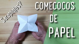 COMO HACER UN COMECOCOS SACAPIOJOS DE PAPEL [upl. by Stelle]