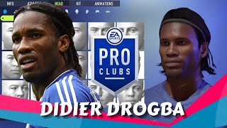 FIFA 22 Didier Drogba Pro Clubs Creation [upl. by Enuahs301]