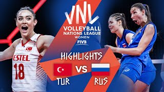 TUR vs RUS  Highlights Week 3  Womens VNL 2021 [upl. by Kauppi]