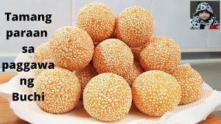 The right way to make Buchi  Sesame Balls homemade howtomake paanogumawa ENGLISH SUB [upl. by Dimo]