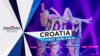 Albina  TickTock  LIVE  Croatia 🇭🇷  First SemiFinal  Eurovision 2021 [upl. by Benco]