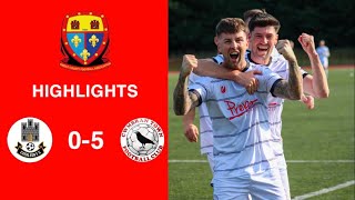 Caerleon 05 Cwmbrân Town  Gwent FA Senior cup  Quarter final highlights [upl. by Anika136]