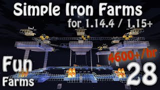 Simple Cheap Efficient  IRON Farms for 1144 Fun Farms 28 [upl. by Yamauchi]