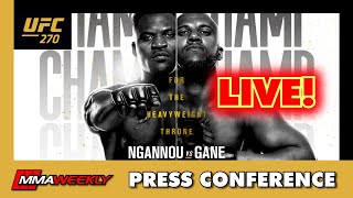 UFC 270 PRESS CONFERENCE Francis Ngannou vs Ciryl Gane [upl. by Philbin596]