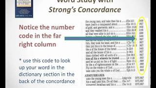 How to Use a Strongs Concordance [upl. by Ylerebmik]