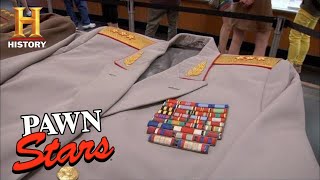 Pawn Stars MILLION DOLLAR Soviet Union Cold War Uniforms Season 8  History [upl. by Rafa]