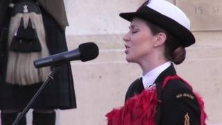 ‘Whakaaria Mai’ performed at the New Zealand Dawn Service for the Somme [upl. by Esther]