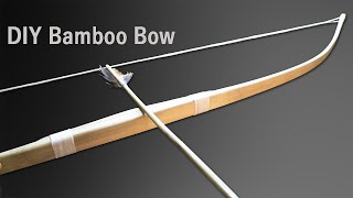 How to make the bamboo Bow  Diy bamboo bow  Bamboo Craft [upl. by Sedicla393]