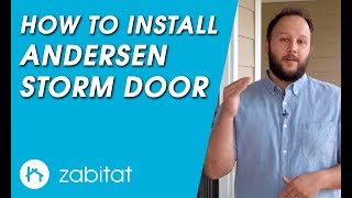 Andersen Storm Door Installation Guide  8 Series  Contemporary Retractable Screen [upl. by Silvan]