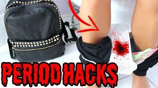 13 BACK TO SCHOOL PERIOD HACKS EVERY Girl SHOULD KNOW [upl. by Gentilis245]