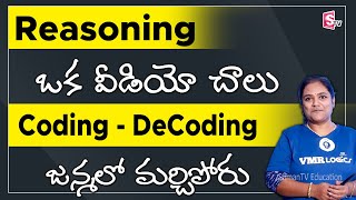 Coding Decoding Classes In Telugu  Simple Reasoning tips and tricks  SumanTV Education [upl. by Quartet]