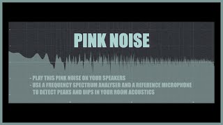 PINK NOISE TEST TONE  test your speaker setup and room acoustics I pink noise audio test [upl. by Niwrek445]