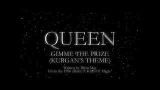 Queen  Gimme The Prize Kurgans Theme Official Lyric Video [upl. by Haon]