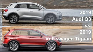 2019 Audi Q3 vs 2019 Volkswagen Tiguan technical comparison [upl. by Junna568]