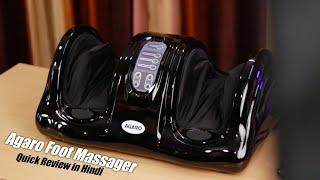 AGARO Shiatsu Foot Massager for Pain Relief amp Improving Blood Circulation Review in Hindi [upl. by Adnohs1]