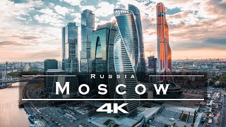 Moscow Russia 🇷🇺  by drone 4K [upl. by Raviv]