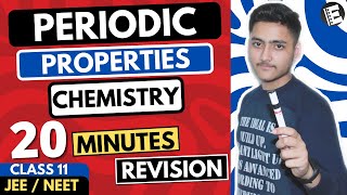 Periodic Table Class 11  Chapter 3 Chemistry  JEE amp NEET  Full Revision In 20 Minutes [upl. by Helbonia]