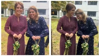 Princesses Beatrice and Eugenies heartwarming charity visit [upl. by Gee]