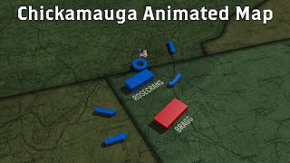 Chickamauga Animated Battle Map [upl. by Eniamat719]