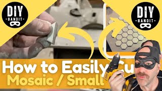 ️🔥 How to Easily amp Safely Cut Mosaic  Small Tiles➔ Either 12quotx12quot Sheets or Individually DIY Tip [upl. by Heriberto595]