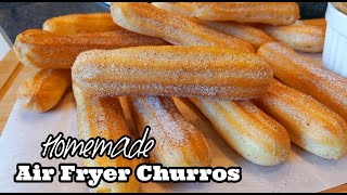 Air Fryer Churros  How to make Homemade Churros [upl. by Ydasahc530]