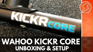 Wahoo KICKR CORE Unboxing Install amp Setup [upl. by Ennoitna]