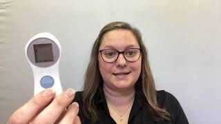 HUBERT® Touchless Infrared Forehead Thermometer Quick Tips [upl. by Wattenberg]