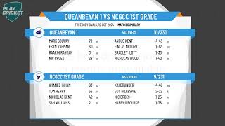 Queanbeyan 1 v NCGCC 1st Grade [upl. by Ketti]