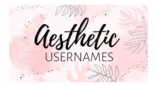 Aesthetic Usernames usernames for Instagrammuslim usernames Instagram names for girls [upl. by Collete]