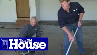 How to Epoxy Coat a Garage Floor  This Old House [upl. by Ajit473]