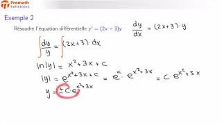 Équations différentielles à variables séparables [upl. by Schilling]