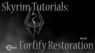 Skyrim Special Edition Fortify Restoration LoopGlitch [upl. by Siroved]