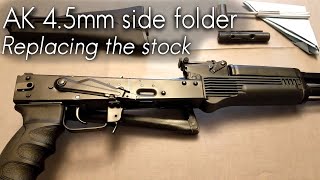 How To Remove an AK SideFolding Stock 45mm55mm pin [upl. by Marih88]