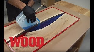 How To Make An Epoxy Resin Flowing Table  WOOD magazine [upl. by Osmond]