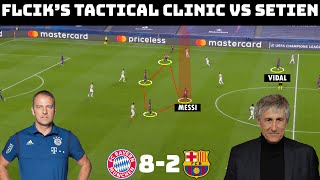 Tactical Analysis Bayern Munich 82 Barcelona  Flick’s Completeamp Systematic Destruction Of Setien [upl. by Htnicayh545]