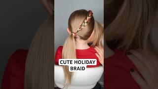 CUTE HOLIDAY BRAID  Audrey and Victoria hairstyle [upl. by Katz]