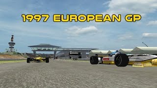 F1 Challenge 1997  European GP Jerez [upl. by Ardnauqal405]