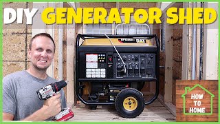 Generator Shed Ideas  DIY Generator Enclosure [upl. by Atenahs]