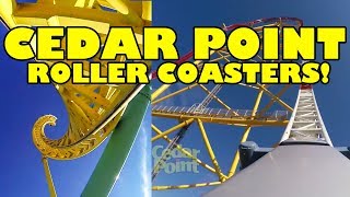 10 Cedar Point Roller Coasters AWESOME Front Seat POVs [upl. by Ninehc]