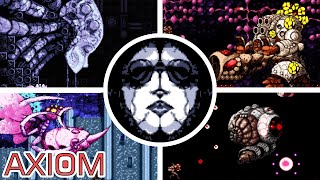 Axiom Verge  All Bosses  True Ending [upl. by Nnael]