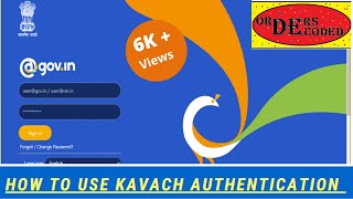 How to open govt e mail ID using Kavach Authentication [upl. by Ozner]