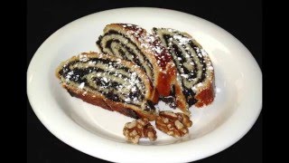 Poppy Seed Rolls Beigli Hungarian style by Magdi [upl. by Annayak]