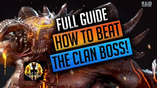 RAID Shadow Legends  HOW TO BEAT THE CLANBOSS FULL GUIDE [upl. by Adlare79]